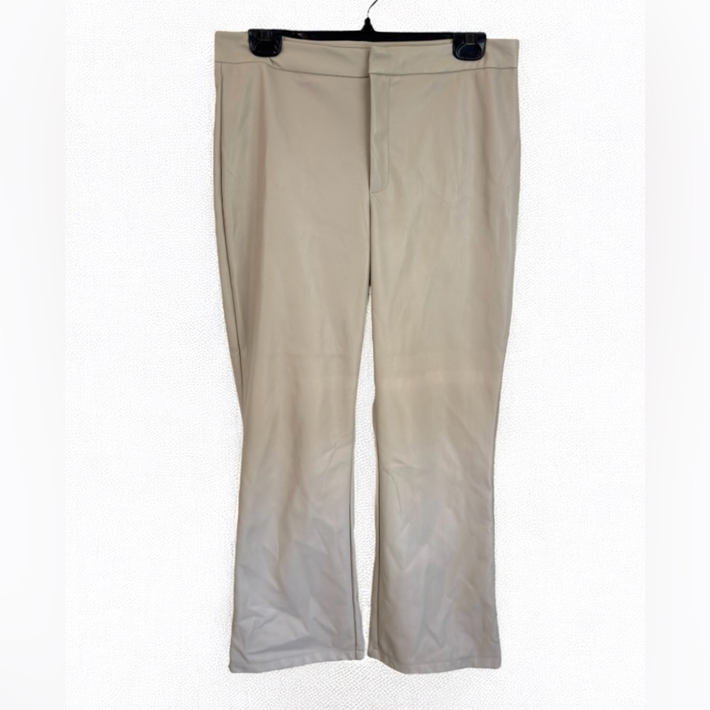 Faux Leather Crop Semi Flare Pants Joe Fresh Size 10